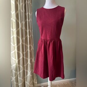 J. Crew Red A- Line Dress